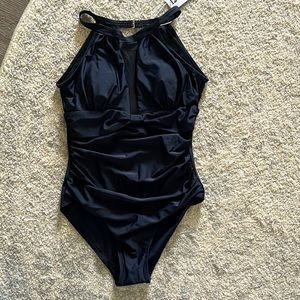 Black One Piece Swim Suit